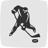Marque affichant un athlète compétitionnant à l’épreuve de hockey sur glace