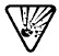 Un symbole pour un danger associé à des contenants sous pression, décrit par un triangle inversé contenant une explosion à l’intérieur.
